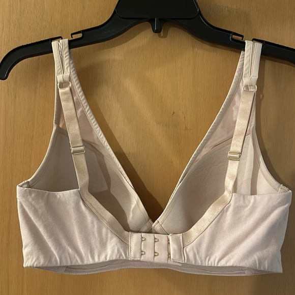 Thirdlove Women’s 24/7 Cotton Plunge Bra Underwire Cream Size 34E (DD) - Picture 4 of 7